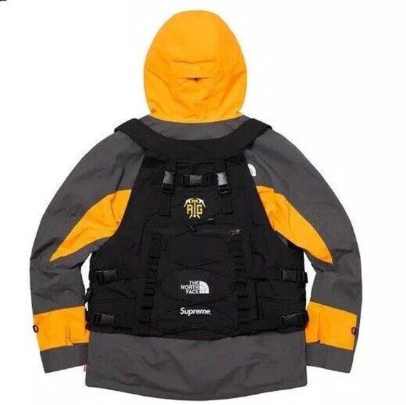 Supreme x The North Face Jacket and VEST Mens XL Yellow RTG Gore-Tex TNF GOLD - Picture 7 of 9